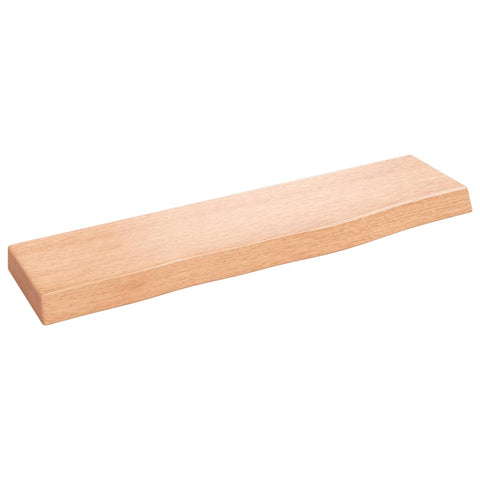 vidaXL Wall Shelf Light Brown 40x10x2 cm Treated Solid Wood Oak