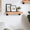 vidaXL Wall Shelf Light Brown 40x10x6 cm Treated Solid Wood Oak