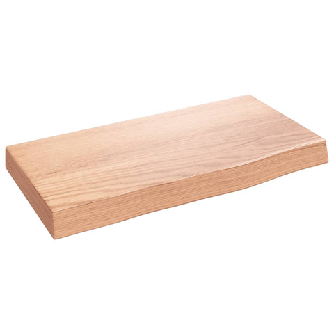 vidaXL Wall Shelf Light Brown 40x20x4 cm Treated Solid Wood Oak