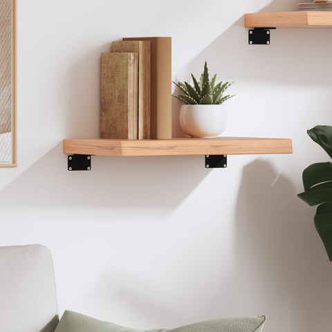 vidaXL Wall Shelf Light Brown 40x20x4 cm Treated Solid Wood Oak