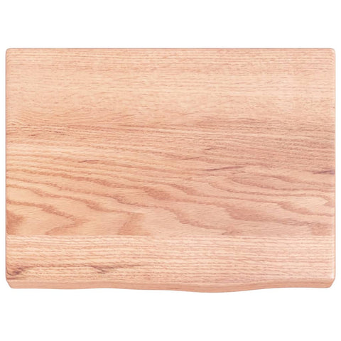 vidaXL Wall Shelf Light Brown 40x30x(2-4) cm Treated Solid Wood Oak
