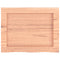 vidaXL Wall Shelf Light Brown 40x30x(2-4) cm Treated Solid Wood Oak