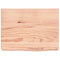 vidaXL Wall Shelf Light Brown 40x30x(2-6) cm Treated Solid Wood Oak