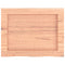 vidaXL Wall Shelf Light Brown 40x30x(2-6) cm Treated Solid Wood Oak