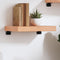 vidaXL Wall Shelf Light Brown 40x30x(2-6) cm Treated Solid Wood Oak