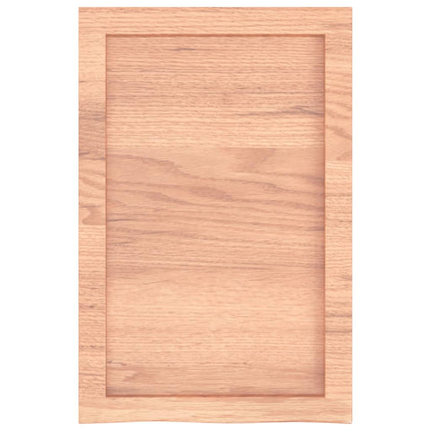 vidaXL Wall Shelf Light Brown 40x60x(2-6) cm Treated Solid Wood Oak