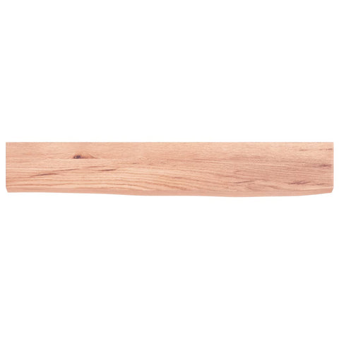 vidaXL Wall Shelf Light Brown 60x10x2 cm Treated Solid Wood Oak