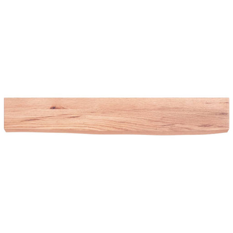 vidaXL Wall Shelf Light Brown 60x10x4 cm Treated Solid Wood Oak