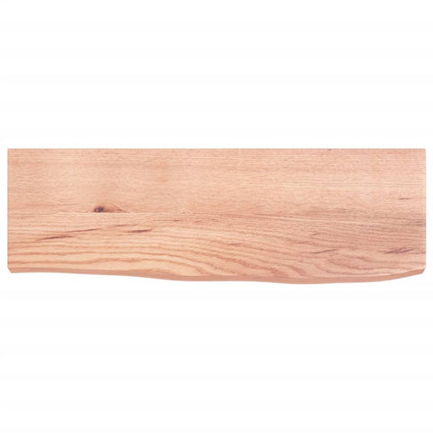 vidaXL Wall Shelf Light Brown 60x20x4 cm Treated Solid Wood Oak