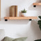vidaXL Wall Shelf Light Brown 60x20x6 cm Treated Solid Wood Oak