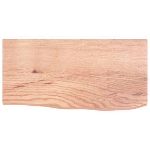 vidaXL Wall Shelf Light Brown 60x30x2 cm Treated Solid Wood Oak