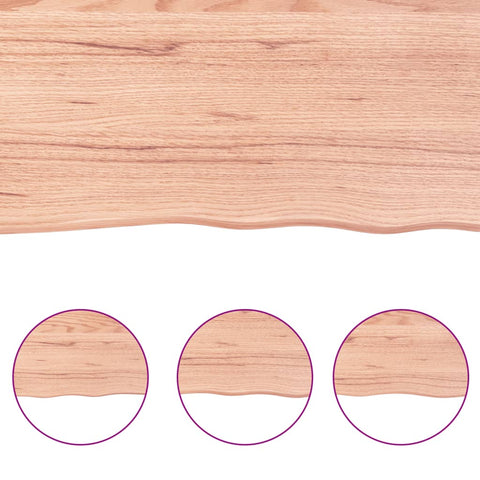 vidaXL Wall Shelf Light Brown 60x30x2 cm Treated Solid Wood Oak