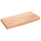vidaXL Wall Shelf Light Brown 60x30x(2-4) cm Treated Solid Wood Oak