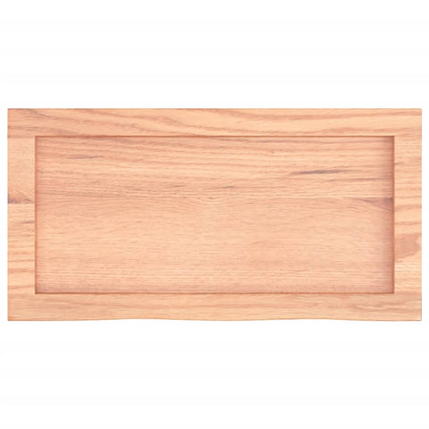 vidaXL Wall Shelf Light Brown 60x30x(2-4) cm Treated Solid Wood Oak