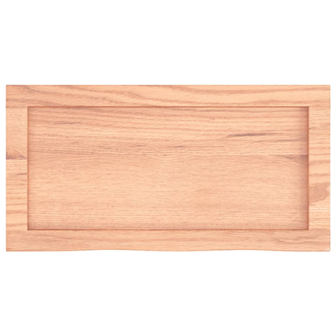 vidaXL Wall Shelf Light Brown 60x30x(2-6) cm Treated Solid Wood Oak
