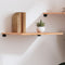 vidaXL Wall Shelf Light Brown 60x50x2 cm Treated Solid Wood Oak