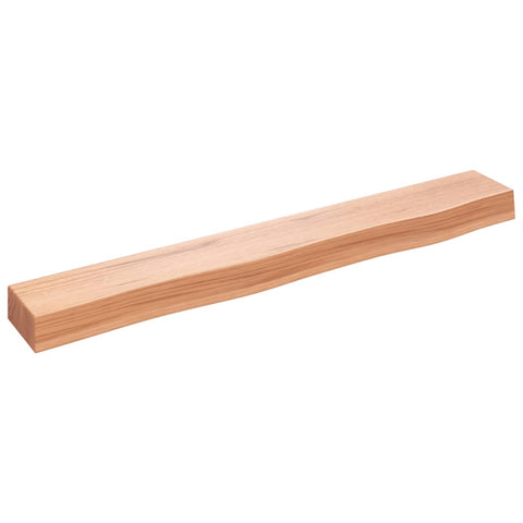 vidaXL Wall Shelf Light Brown 80x10x6 cm Treated Solid Wood Oak