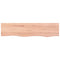 vidaXL Wall Shelf Light Brown 80x20x2 cm Treated Solid Wood Oak