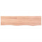 vidaXL Wall Shelf Light Brown 80x20x6 cm Treated Solid Wood Oak