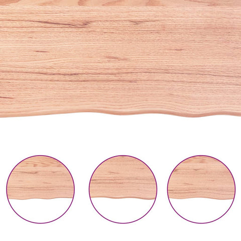 vidaXL Wall Shelf Light Brown 80x30x2 cm Treated Solid Wood Oak