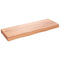 vidaXL Wall Shelf Light Brown 80x30x(2-6) cm Treated Solid Wood Oak