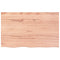 vidaXL Wall Shelf Light Brown 80x50x(2-4) cm Treated Solid Wood Oak