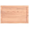 vidaXL Wall Shelf Light Brown 80x50x(2-4) cm Treated Solid Wood Oak