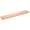 vidaXL Wall Shelf Light Brown 100x20x2 cm Treated Solid Wood Oak