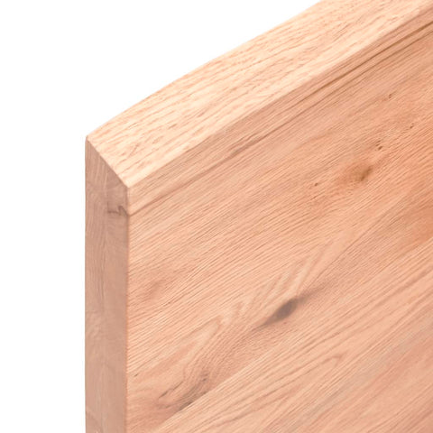 vidaXL Wall Shelf Light Brown 100x20x4 cm Treated Solid Wood Oak