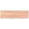 vidaXL Wall Shelf Light Brown 100x30x(2-4) cm Treated Solid Wood Oak
