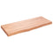 vidaXL Wall Shelf Light Brown 100x40x(2-6) cm Treated Solid Wood Oak
