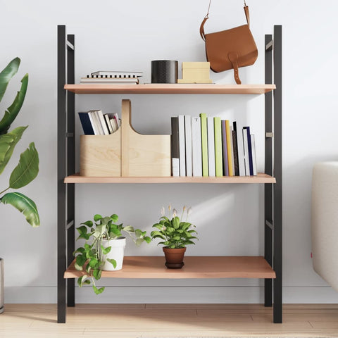 vidaXL Wall Shelf Light Brown 100x50x2 cm Treated Solid Wood Oak