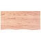 vidaXL Wall Shelf Light Brown 100x50x(2-4) cm Treated Solid Wood Oak