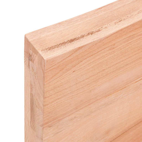 vidaXL Wall Shelf Light Brown 100x50x(2-6) cm Treated Solid Wood Oak