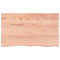 vidaXL Wall Shelf Light Brown 100x60x(2-4) cm Treated Solid Wood Oak