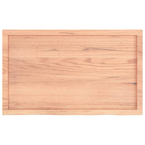 vidaXL Wall Shelf Light Brown 100x60x(2-6) cm Treated Solid Wood Oak