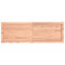 vidaXL Wall Shelf Light Brown 120x40x(2-4) cm Treated Solid Wood Oak