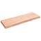 vidaXL Wall Shelf Light Brown 120x40x(2-6) cm Treated Solid Wood Oak