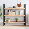 vidaXL Wall Shelf Light Brown 120x40x(2-6) cm Treated Solid Wood Oak