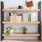 vidaXL Wall Shelf Light Brown 120x40x(2-6) cm Treated Solid Wood Oak