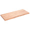 vidaXL Wall Shelf Light Brown 120x50x(2-4) cm Treated Solid Wood Oak
