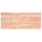 vidaXL Wall Shelf Light Brown 120x50x(2-4) cm Treated Solid Wood Oak