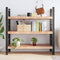 vidaXL Wall Shelf Light Brown 120x50x(2-6) cm Treated Solid Wood Oak