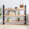 vidaXL Wall Shelf Light Brown 140x40x(2-6) cm Treated Solid Wood Oak
