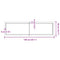 vidaXL Wall Shelf Light Brown 140x40x(2-6) cm Treated Solid Wood Oak