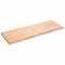 vidaXL Wall Shelf Light Brown 140x50x(2-4) cm Treated Solid Wood Oak
