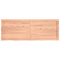 vidaXL Wall Shelf Light Brown 140x50x(2-4) cm Treated Solid Wood Oak