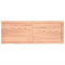 vidaXL Wall Shelf Light Brown 140x50x(2-6) cm Treated Solid Wood Oak