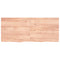 vidaXL Wall Shelf Light Brown 140x60x(2-4) cm Treated Solid Wood Oak