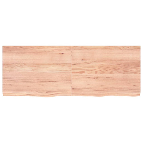 vidaXL Wall Shelf Light Brown 160x60x(2-6) cm Treated Solid Wood Oak